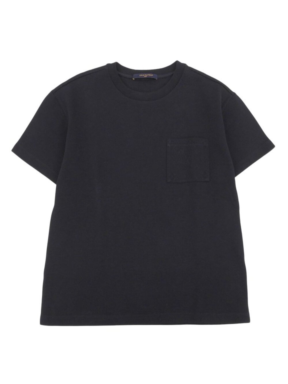 Louis Vuitton Cotton 100% Monogram Short Sleeve Knit Navy Sweater